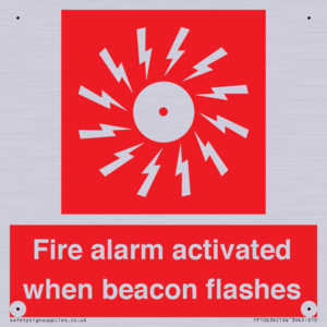 Fire alarm activated when beacon flashes